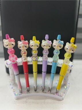 Cute Kitty Ballpoint Beadable Pens